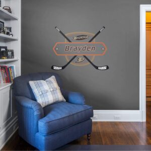 Anaheim Ducks: Personalized Name - Officially Licensed NHL Transfer Decal 51.0"W x 38.0"H by Fathead | Vinyl
