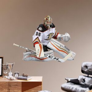 John Gibson for Anaheim Ducks - Officially Licensed NHL Removable Wall Decal 69.0"W x 51.0"H by Fathead | Vinyl