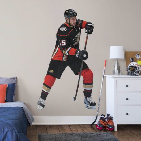 Ryan Getzlaf for Anaheim Ducks - Officially Licensed NHL Removable Wall Decal Life-Size Athlete + 2 Decals (45"W x 78"H) by Fath