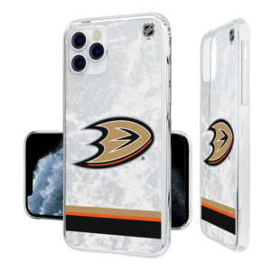 Anaheim Ducks iPhone Stripe Clear Ice Case
