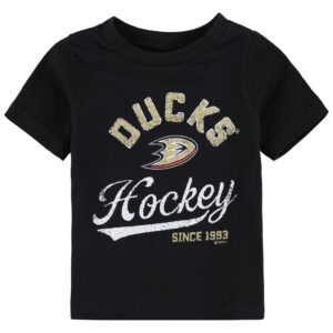 Infant Black Anaheim Ducks Take The Lead T-Shirt