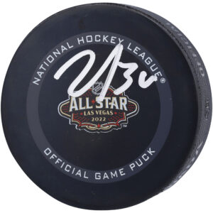 John Gibson Anaheim Ducks Autographed 2022 NHL All-Star Game Official Game Puck
