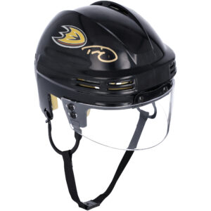 Trevor Zegras Anaheim Ducks Autographed Black Mini Helmet