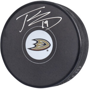 Troy Terry Anaheim Ducks Autographed Hockey Puck
