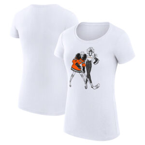 Women's G-III 4Her by Carl Banks White Anaheim Ducks Hockey Girls T-Shirt