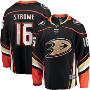 Men's Fanatics Branded Ryan Strome Black Anaheim Ducks Home Breakaway Jersey
