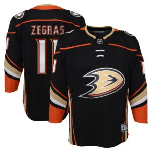Youth Trevor Zegras Black Anaheim Ducks Home Premier Player Jersey