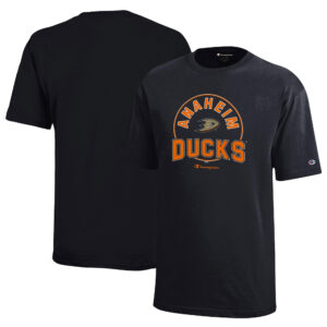 Youth Champion Black Anaheim Ducks Jersey T-Shirt