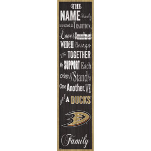 Anaheim Ducks 6'' x 24'' Personalized Family Banner Sign